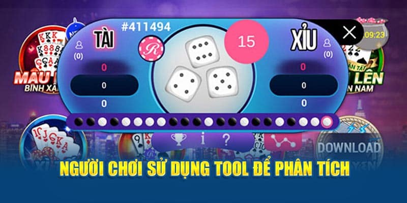 Người chơi sử dụng tool để phân tích